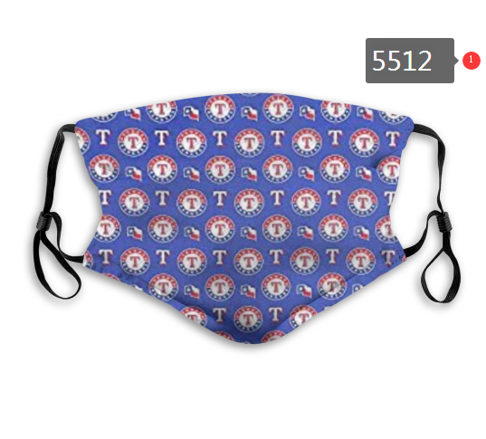 2020 MLB Texas Rangers #2 Dust mask with filter->mlb dust mask->Sports Accessory